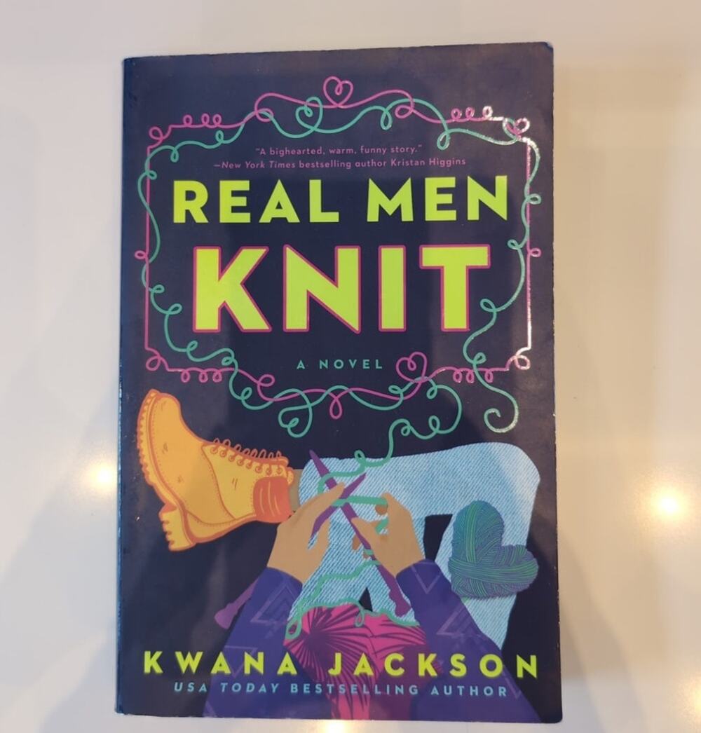 Real Men Knit by Kwana Jackson -A Novel - Paperback Book